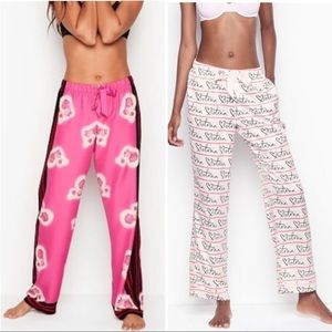 Victoria Secret Satin Pajama Pant LOT OF TWO XS